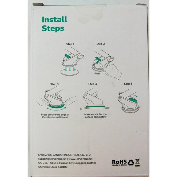 Car Phone Holder Dashboard Windshield Phone Mount Universal for iPhone Samsung - Picture 2 of 4